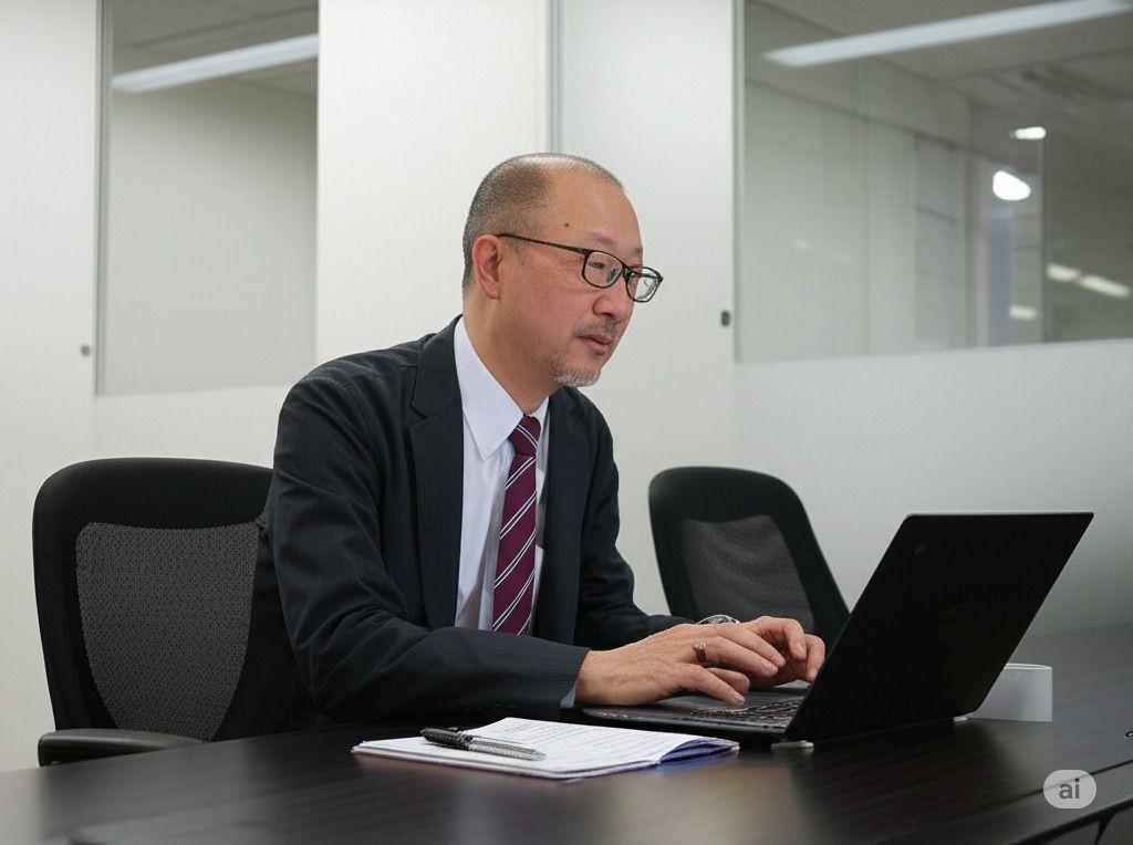 宮城 京 - デスク作業風景